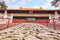 Stone stairs with dragons in Temple of Confucius.Inscription, tr