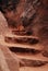 Stone stairs, hiking up in Zion