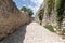 Stone stairs in Lacoste village in Provence France