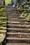 Stone stairs on the path along the creek in State Park