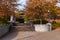 Stone stairs to parking deck in Piedmont Park, Atlanta, USA