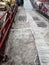 Stone stairs walk a thousand miles thousand Buddha Hong Kong