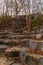 Stone stairs on Wetlands Trail in Piedmont Park, Atlanta, USA