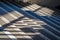 Stone stairs withe shades and sun