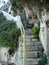 Stone stairway on cliff