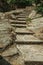 Stone stairway going up on a rocky terrain