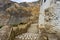 Stone stairway of Lamayuru Monastery Tibet Buddhism Temple