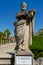 stone statue depicting the sign SÃ£o Marcos EV belonging to the episcopal garden of the city of Castelo Branco.