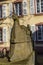 Stone statue of  the ship of a wine merchant with barrels in Neumagen Dhron from roman times