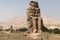 Stone Statue at Theban Necropolis in Luxor, Egypt