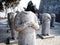 Stone Statues of Foreign Ambassadors without Head along Spirit Way of Qianling Mausoleum, Xian, China