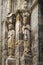 Stone Statues in San Martin Medieval Church in Segovia, Spain