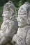 Stone statues in tomb of King Kongmin, North Korea