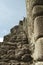 Stone steps in the city Machu-Picchu