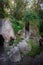 Stone steps at Quinta da Regaleira gardens - Sintra, Portugal