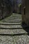 Stone steps street in ancient city of Erice