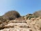 stone steps up the mountain. Cape Cavo Greco. Ayia Napa. Cyprus