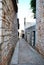 STONE STREET AND HOUSES OF THE SMALL TOWN, VRBOSKA , HVAR ISLAND, CROATIA