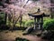 a stone structure in a park