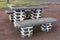 Stone table and chairs at Ponta Ferraria