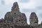 Stone temples with faces in Cambodia