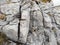 Stone texture in the mountains, lime stone, Burren region, Ireland