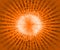 Stone textured burst background and explosion in Orange