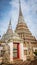 Stone Thai - Chinese style sculpture and thai art architecture in Wat Phra Chetupon Vimolmangklararm (Wat Pho) temple