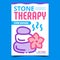 Stone Therapy Creative Promotion Banner Vector