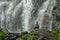 Stone totem under Horse Tail falls near Valdez