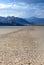 Stone Trace on Racetrack Playa Dry Lake In Death Valley National