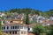 Stone traditional houses in Kastoria, Greece