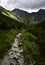 Stone walkway mountain landscape