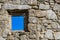 Stone wall at the ancient castle ruine ruttenstein