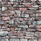 Stone wall closeup, stonewall pattern background, old aged weathered red and grey grunge limestone dolomite calcium hard slate