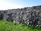 The stone wall of the Dun Aengus on Inis MÃ³r Island, IRELAND