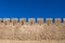 Stone wall of the fortress castle in Safi, Morocco