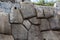 Stone wall of huge stones