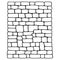 Stone wall made of cobblestones vector isolated