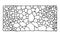 Stone wall masonry decorative vector sketch. isolated object