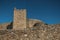 Stone wall and square tower at he Marvao Castle