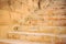 Stone wall and stairs in Valletta, Malta. Empty staircase for background.