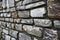 Stone wall textured background at an angle
