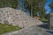 Stone walls at fredriksten fortress in halden