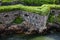 Stone walls of Suomenlinna fortress on the shore of the Baltic S