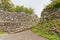 Stone walls of Wakayama castle, Japan
