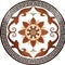 STONE WATER-JET MEDALLION Marble building decoration stone technology