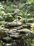 Stone and water in Riykugien Garden, Tokyo