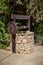 Stone water well with winch near the entrance to the archaeological park of Shiloh, Israel