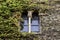 Stone window and architectural details of the Sande Tower